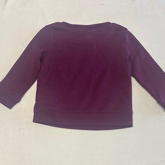 GAP Kids Burgundy Sweatshirt with Pink Logo - Picture 4 of 4
